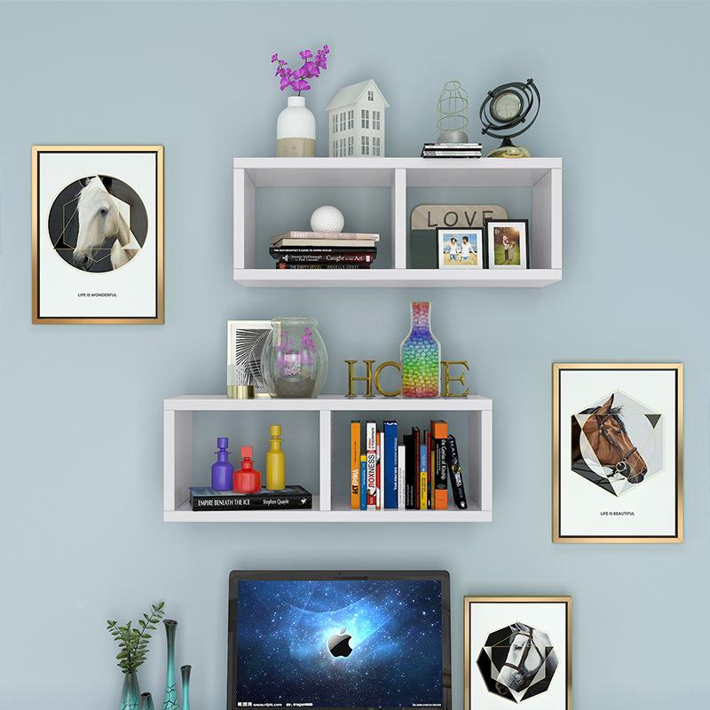 实木墙置物架吊壁挂式VEO书架壁挂墙面储物柜收纳上柜墙柜创意架