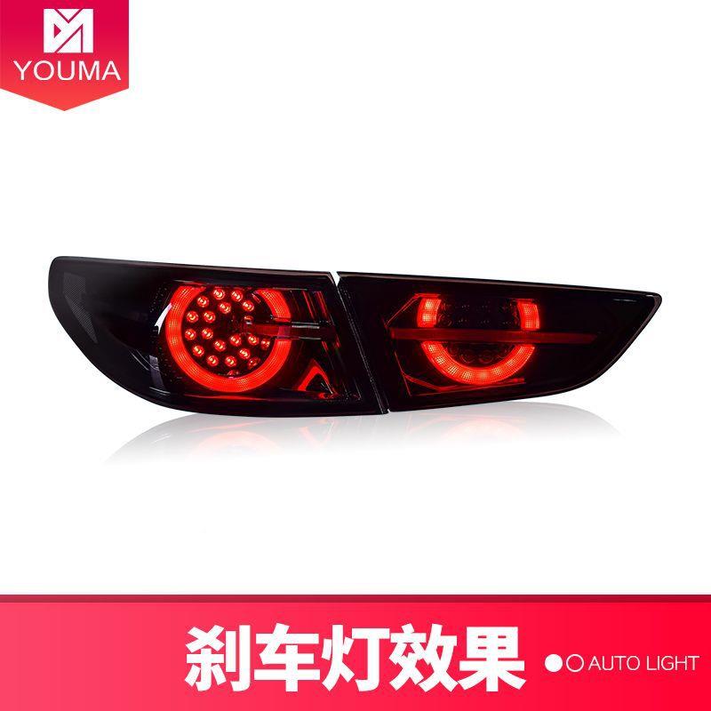 专用于20款马自达OEQ3昂赛拉次世代改装动概魂念L克ED款流水尾灯