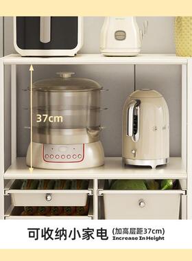 移动桌ltao1022储餐边柜工炉作台小家专用备餐切菜厨房微波置物架