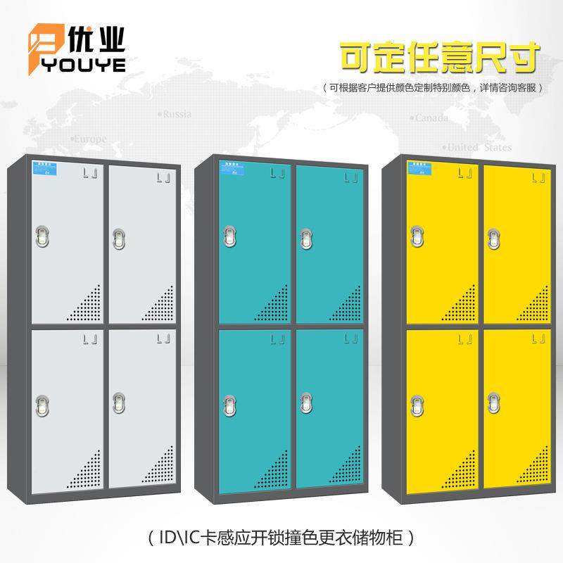 感舍应锁4门员工宿更柜房IC衣卡泳池桑拿健MLO身感应更衣柜