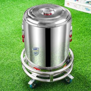 不锈钢838形周转车底加厚保温桶座圆万向轮移厚动蒸笼架加运输工