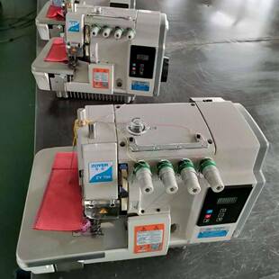 00新款自动一体直驱高速工包缝机四锁边拷XJD边业缝纫机厂线家出7