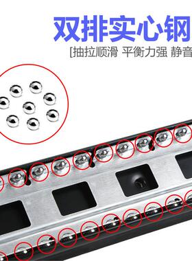 奥力晟飘窗书桌台面缩延长伸轨窗台滑拉桌书桌带锁重型轨JQE道导