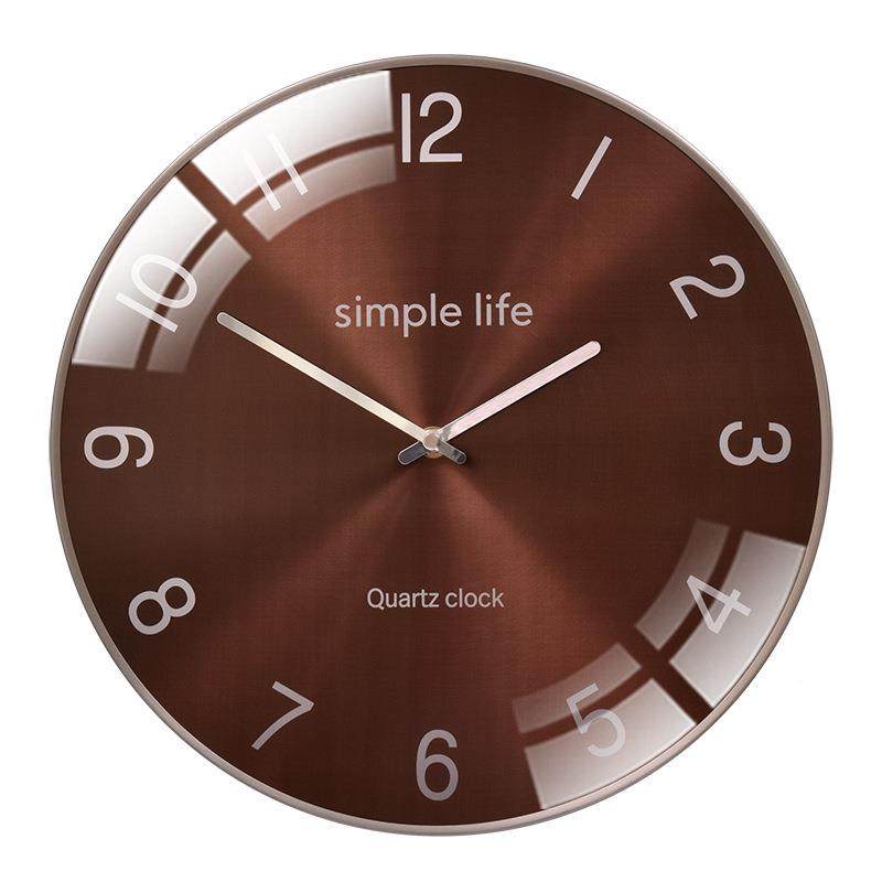 北欧简约个现性时尚静墙挂钟客厅轻奢大气挂表代HB300壁装饰音石