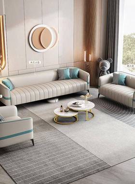 租房出小户型客沙发寓服装店单双三人位网红款科76845技布沙发厅