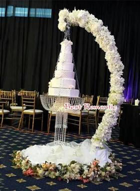 新款婚庆用VMM道具路引架蛋糕装饰架舞花背景架户外婚台品礼装饰