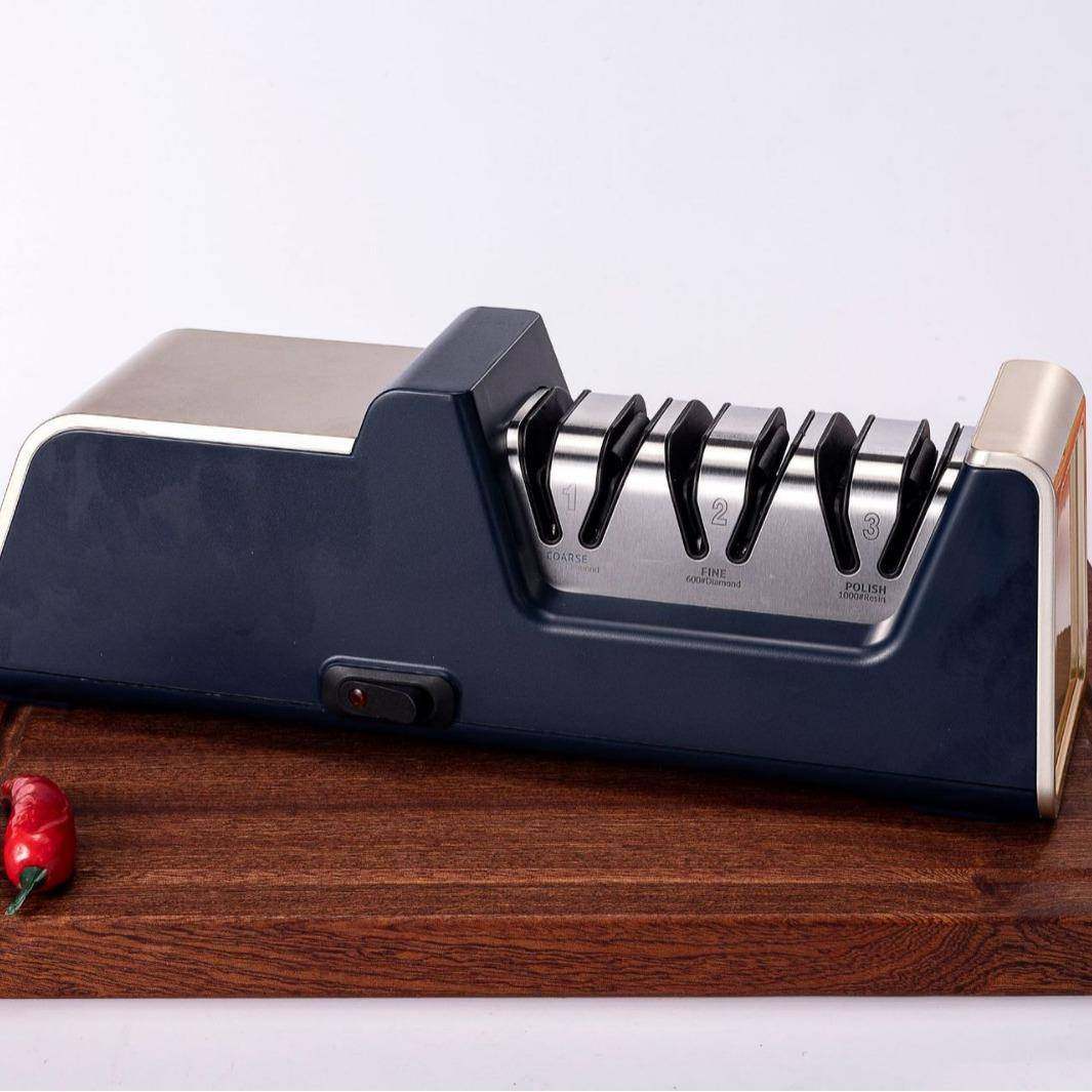 房新款三段式金刚石动电磨动刀器厨小工具RE004多功能全自磨刀机
