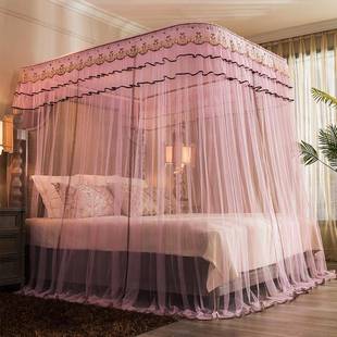 正顺2022新款 蚊帐厂 AZH006类宫廷导轨三开门蚊帐1.5上2.0m床用品