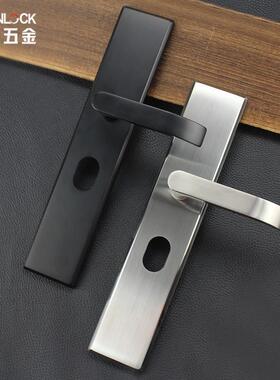 不锈钢043防盗面板锁装黑色RXL-01-0套通用型用大门锁入家户门实