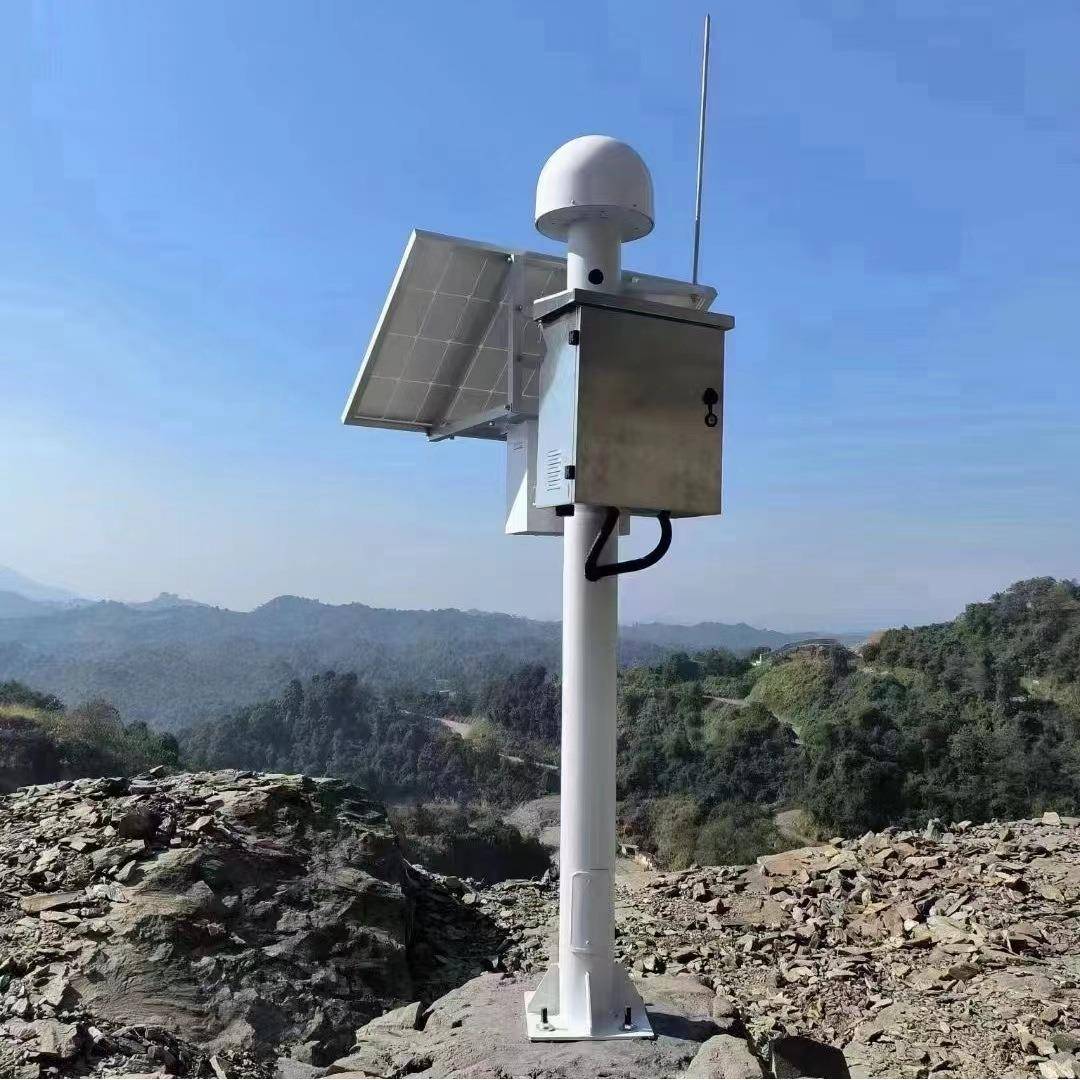 河道雷达式流速流量水文监测站水位雨量计设备立杆GNSS立柱水位杆