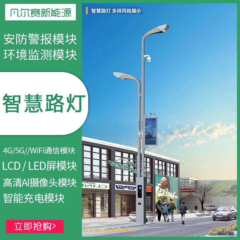 厂家智慧路灯户外5G监控充电桩lcd一体化太阳能城市智慧路灯