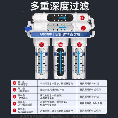 净水器用家饮直厨房自来水SDL-UF-3滤净化水机前置活性炭五级过超