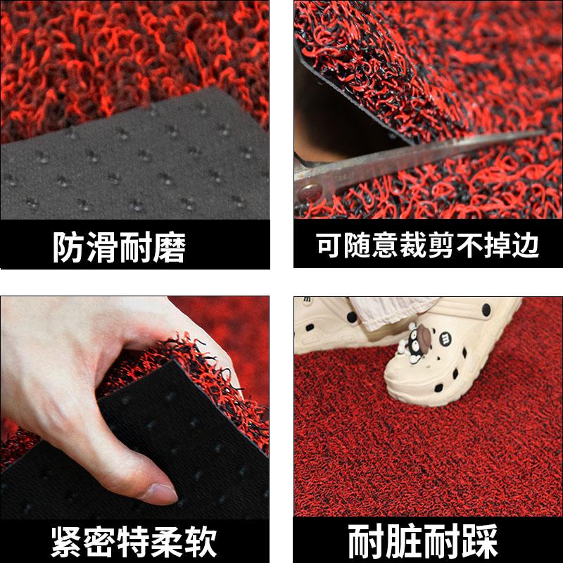 定制房PVC丝地圈加厚家cf居门口出入户吸尘防滑进防水厨室外毯家