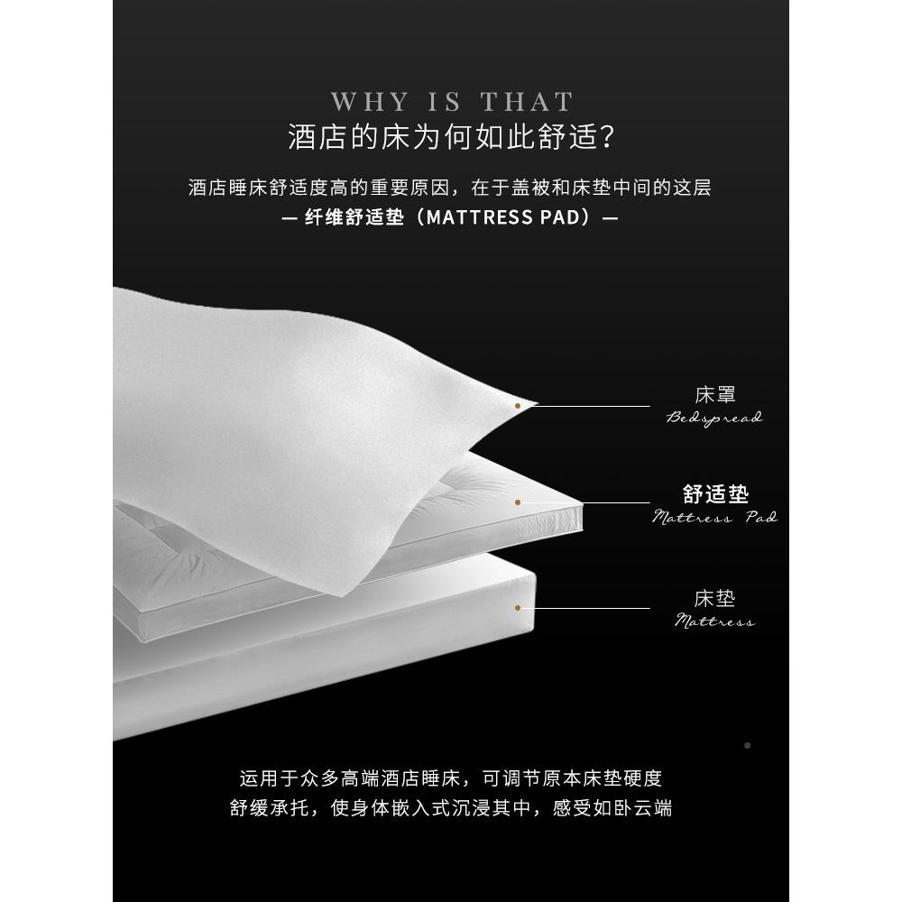 康尔馨可酒店加厚床垫软垫折20160406叠床褥子家用卧室保褥护垫垫