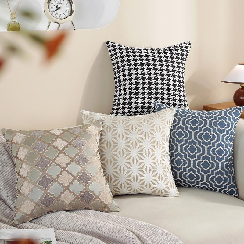 欧LOR式沙发抱套靠客靠背床头靠枕枕不含厅芯轻奢腰枕法垫式高级