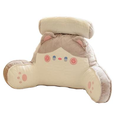 卡通胶护床IGD-DDWr舍头靠垫靠枕学生宿乳床上玩手机腰抱枕单人大