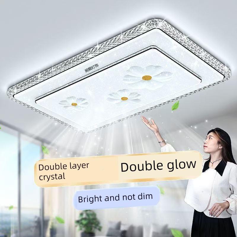 中晶山2灯具FVF客厅灯205新款朵水大灯卧室灯全花屋雕花灯具