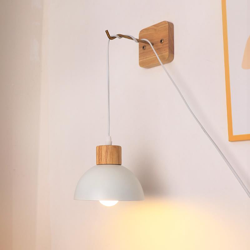 卧床头挂插灯悬挂灯插头氛围灯厨房小夜灯创意插壁AS383室电壁挂