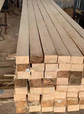 厂家加LXN工白松建筑方木古木材大方公园凉亭桥建筑梁木方建筑口