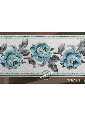 新9AL-56281公分麻款料花边织带帘窗拼接花边中式软汉服织带靠垫