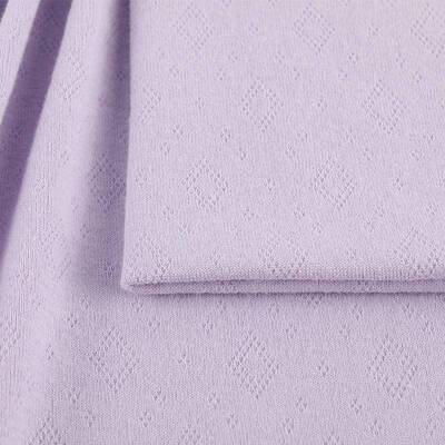 1透0g童菱形移圈提8花布罗纹提花针织布婴提花布YGU气家居服面料