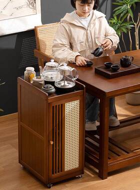 可移动新中INH式茶台茶桌用放阳台泡桌一整办公家室套茶水柜茶小