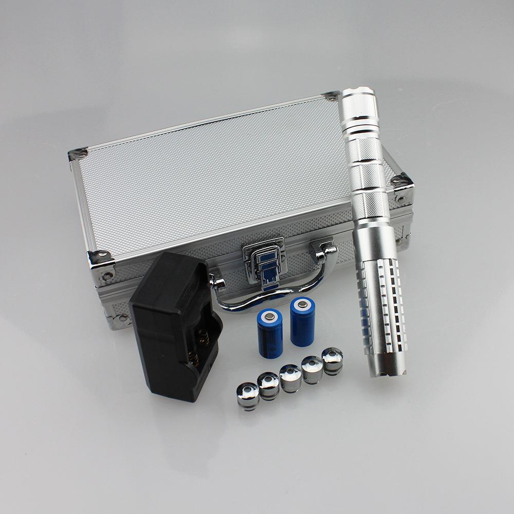 厂664家直蓝光手电电指挥棒销激光手指4星笔教练笔可调焦现货直发