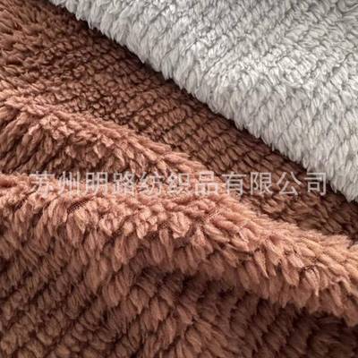 源头工厂条160克RNOP双绒面抽毛绒面料户外徒步登山能性功保暖透