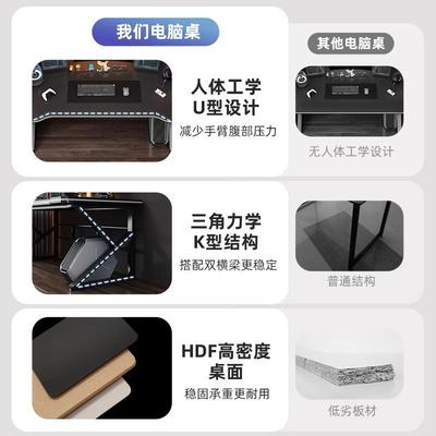 电竞桌电脑NRD桌台式家用简书桌卧字室现代简约写台出租屋易用桌