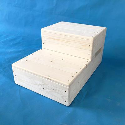 牧州木双层台凳阶脚实踏板门槛台阶过渡门前垫双层台阶脚凳阳台垫