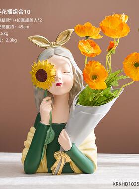 创意北欧轻奢家具蝴蝶盘结托女孩装饰摆设客OTY厅玄摆关放钥匙收