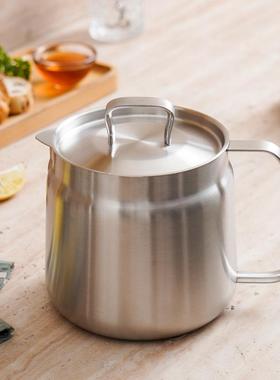 304不锈钢滤GLU油罐壶用大容过量储油罐壶食品级厨房滤家油渣猪油