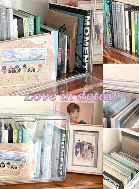 ?专辑纳盒储物盒周边p架收CSVb纳整理盒cd盒小卡展示收亚克力透明