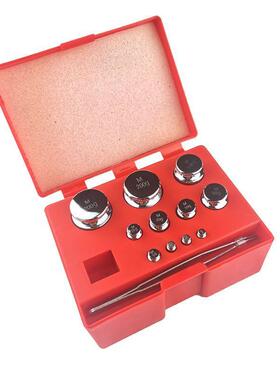 M1级镀铬教学0套装砝码天平10g2000gg50321g1g10g20盒装实验