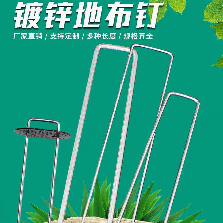 地布钉防草布U型地钉塑料地钉地膜园艺用品地桩镀锌u型u型固定钉