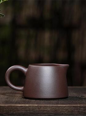 宜兴壶紫砂公道杯原泥紫47896堆绘功夫茶矿配件厂家直销一件