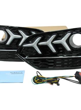 适用于2021年HD思域两厢带黄蓝三色日间行车灯专车专用