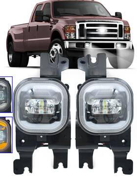 适用于福特F250F350F450F55008-10LED雾灯日行灯带转向灯厂