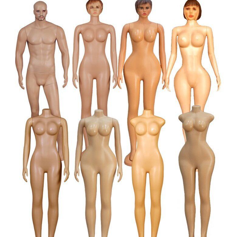 广州模特厂出口便宜塑料模特男服装道具女展示假人新款大胸大屁股