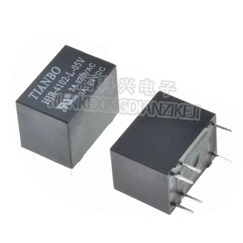 天波继电器HJR4102-L5V6脚5V12V24V电磁继电器3A原厂现货