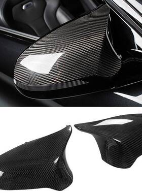 适用于宝马4系F80F82碳纤牛角镜壳F80M3F82M4替换式牛角镜壳