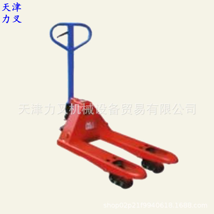 现货叉长0.8米超短型手动液压叉车搬运车2吨托盘叉车手拉搬货车