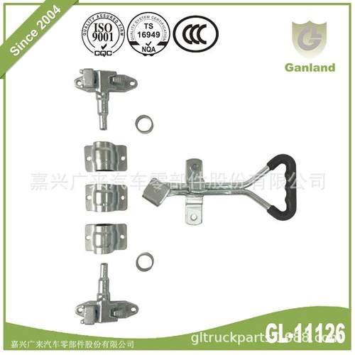 GL-1112627MM门锁铁镀锌厢式车天地长杆锁具集装箱三角柄拉手锁