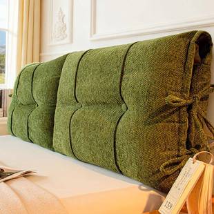 床软包硬人字纹灯靠背罩2025新款人字纹床头可防头撞床靠垫固定床