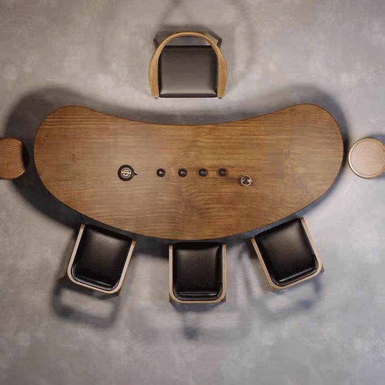 新中式实茶木茶桌阳台卧室泡形代茶桌WHT椅组合现简约创意弧新型,商业/办公家具,茶台/茶桌,淘宝优惠券,粉丝福利购,淘宝优惠卷