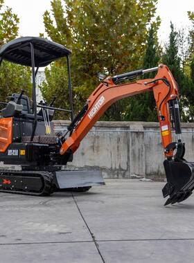 装小型履带式农用挖坑填土挖掘机果开沟载小HT18-3挖勾园机花园翻