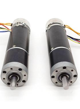 36mm行直流无刷行星减速机配抱CFC闸断刹车制电动器24电V星减速电