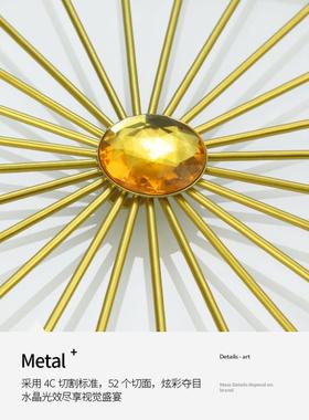 KxW0代25新款轻奢2钟表挂钟客厅家用简ASQ约现大气网红装饰餐厅创