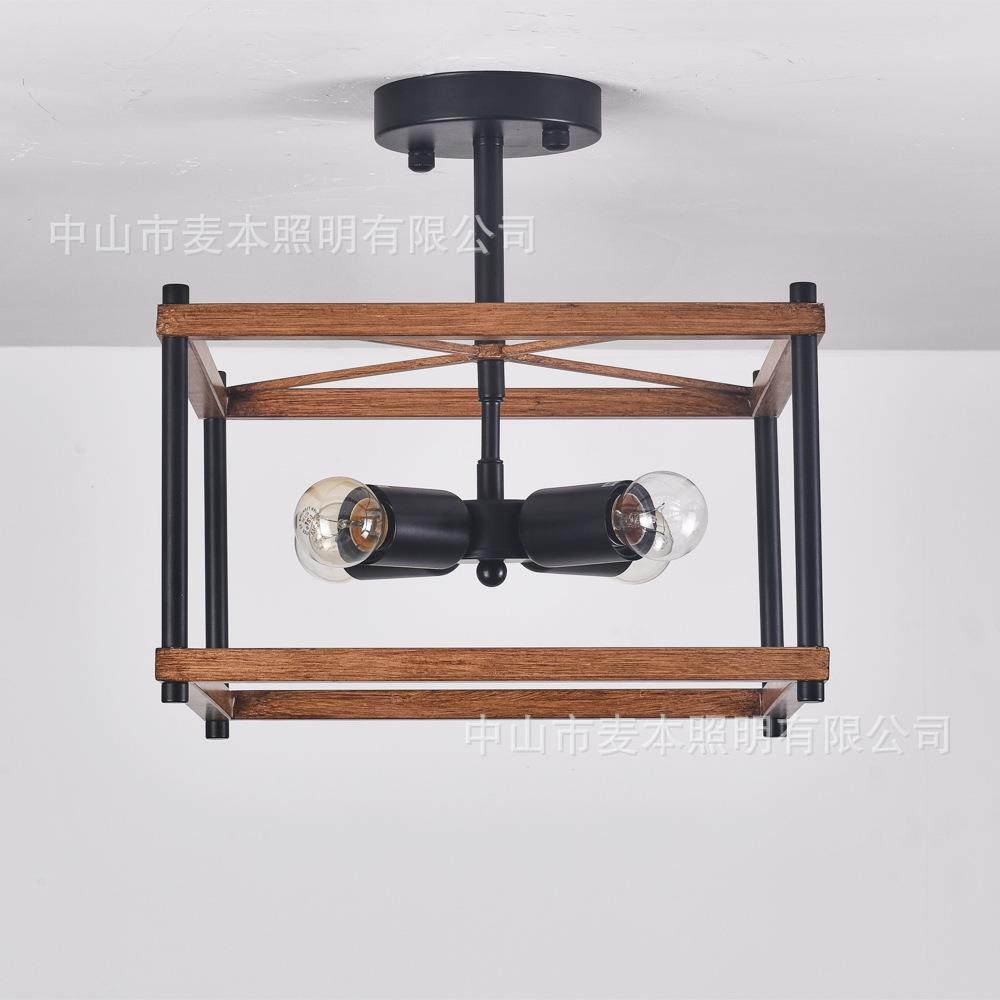 走美式吸道8836顶灯创意古田园风LED阳台廊过玄关卧复室餐厅灯具