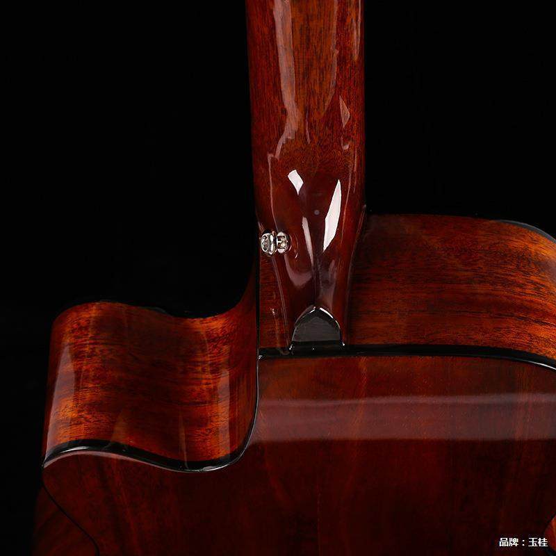 41标寸单板他guitarKOT亮光擦色吉他4吉0寸民谣木吉他jita无面单